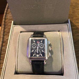 Michele Deco Black Diamond Women’s Watch